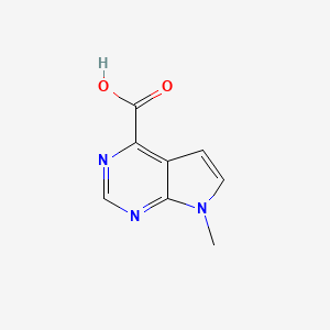 7-methylpyrrolo[2,3-d]pyrimidine-4-carboxylic acid CAS 1095822-19-7