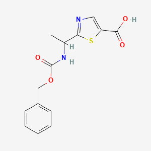 2-[1-(phenylmethoxycarbonylamino)ethyl]-1,3-thiazole-5-carboxylic acid CAS 1095823-52-1