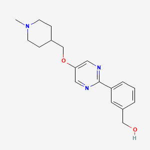 [3-[5-[(1-methylpiperidin-4-yl)methoxy]pyrimidin-2-yl]phenyl]methanol CAS 1100598-48-8