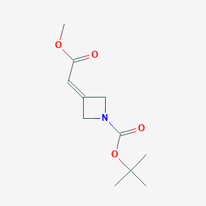 tert-butyl 3-(2-methoxy-2-oxoethylidene)azetidine-1-carboxylate CAS 1105662-87-0