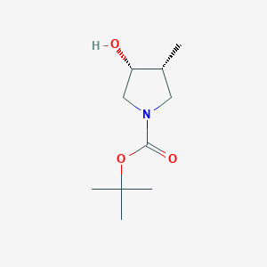 tert-butyl (3R,4R)-3-hydroxy-4-methylpyrrolidine-1-carboxylate CAS 1107658-75-2