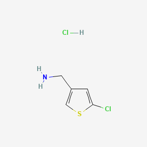 (5-chlorothiophen-3-yl)methanamine;hydrochloride CAS 1108712-55-5