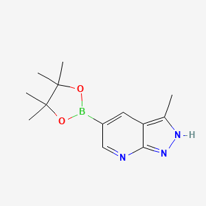 3-methyl-5-(4,4,5,5-tetramethyl-1,3,2-dioxaborolan-2-yl)-2H-pyrazolo[3,4-b]pyridine CAS 1111637-76-3