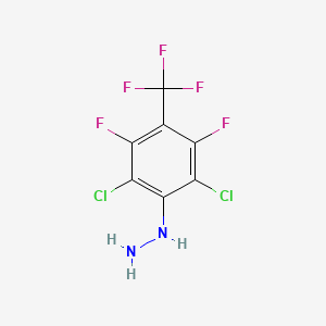 [2,6-dichloro-3,5-difluoro-4-(trifluoromethyl)phenyl]hydrazine CAS 111234-64-1