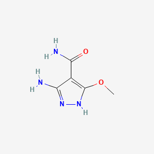 3-amino-5-methoxy-1H-pyrazole-4-carboxamide CAS 111375-25-8