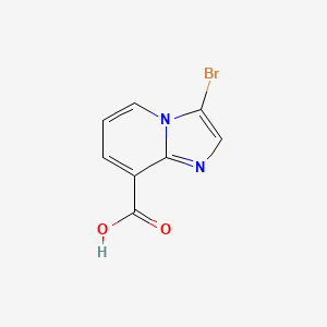 3-bromoimidazo[1,2-a]pyridine-8-carboxylic acid CAS 1116691-26-9