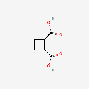 trans-(1R,2R)-cyclobutane-1,2-dicarboxylic acid CAS 1124-13-6