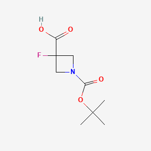 3-fluoro-1-[(2-methylpropan-2-yl)oxycarbonyl]azetidine-3-carboxylic acid CAS 1126650-67-6