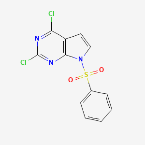 7-(benzenesulfonyl)-2,4-dichloropyrrolo[2,3-d]pyrimidine CAS 1131992-22-7