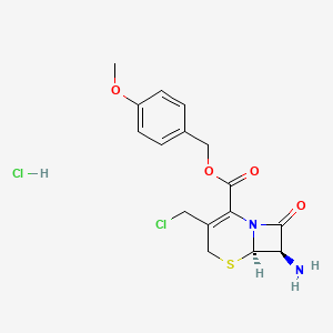 (4-methoxyphenyl)methyl (6R,7R)-7-amino-3-(chloromethyl)-8-oxo-5-thia-1-azabicyclo[4.2.0]oct-2-ene-2-carboxylate;hydrochloride CAS 113479-65-5