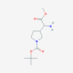 tert-butyl 3-(1-amino-2-methoxy-2-oxoethyl)pyrrolidine-1-carboxylate CAS 1135916-70-9