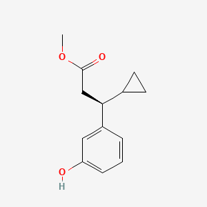 methyl (3S)-3-cyclopropyl-3-(3-hydroxyphenyl)propanoate CAS 1142223-08-2