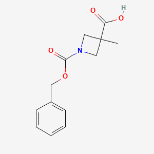 3-methyl-1-phenylmethoxycarbonylazetidine-3-carboxylic acid CAS 1143525-35-2