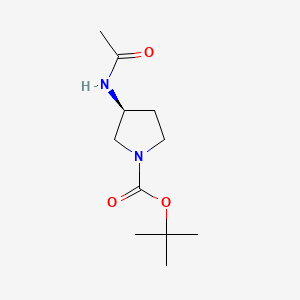 tert-butyl (3S)-3-acetamidopyrrolidine-1-carboxylate CAS 114636-37-2