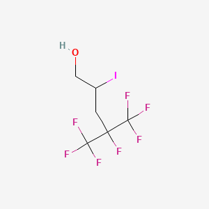 4,5,5,5-tetrafluoro-2-iodo-4-(trifluoromethyl)pentan-1-ol CAS 114810-56-9