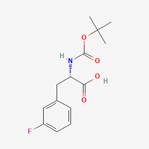 (2S)-3-(3-fluorophenyl)-2-[(2-methylpropan-2-yl)oxycarbonylamino]propanoic acid CAS 114873-01-7