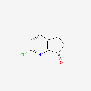 2-chloro-5,6-dihydrocyclopenta[b]pyridin-7-one CAS 1150617-92-7