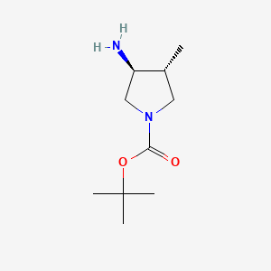 tert-butyl (3S,4R)-3-amino-4-methylpyrrolidine-1-carboxylate CAS 1152113-30-8