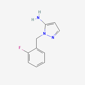 2-[(2-fluorophenyl)methyl]pyrazol-3-amine CAS 1152858-54-2