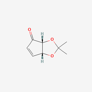 (3aR,6aR)-2,2-dimethyl-3a,6a-dihydrocyclopenta[d][1,3]dioxol-4-one CAS 115509-13-2