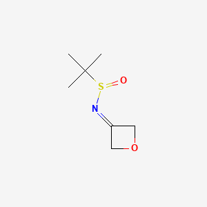 2-methyl-N-(oxetan-3-ylidene)propane-2-sulfinamide CAS 1158098-73-7