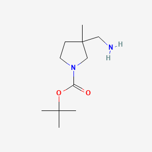 tert-butyl 3-(aminomethyl)-3-methylpyrrolidine-1-carboxylate CAS 1158758-67-8