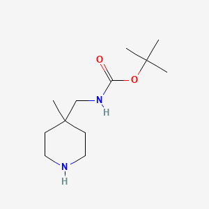tert-butyl N-[(4-methylpiperidin-4-yl)methyl]carbamate CAS 1158759-03-5