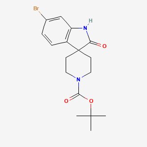 tert-butyl 6-bromo-2-oxospiro[1H-indole-3,4'-piperidine]-1'-carboxylate CAS 1160247-29-9