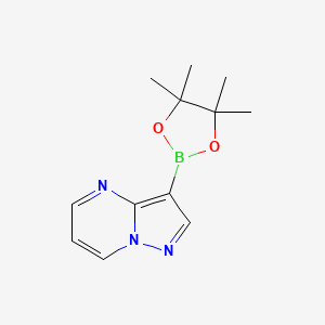 3-(4,4,5,5-tetramethyl-1,3,2-dioxaborolan-2-yl)pyrazolo[1,5-a]pyrimidine CAS 1169690-88-3