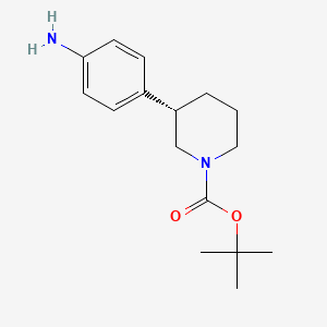 tert-butyl (3S)-3-(4-aminophenyl)piperidine-1-carboxylate CAS 1171197-20-8