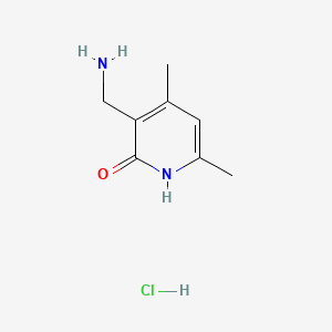 3-(aminomethyl)-4,6-dimethyl-1H-pyridin-2-one;hydrochloride CAS 1173081-96-3