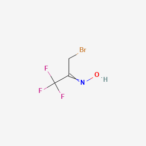 N-(3-bromo-1,1,1-trifluoropropan-2-ylidene)hydroxylamine CAS 117341-57-8