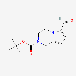 tert-butyl 6-formyl-3,4-dihydro-1H-pyrrolo[1,2-a]pyrazine-2-carboxylate CAS 1174068-79-1