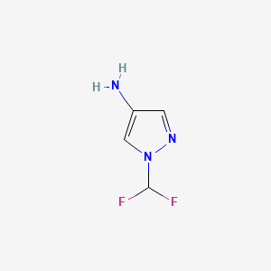 1-(difluoromethyl)pyrazol-4-amine CAS 1174309-16-0