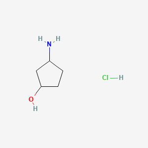 3-aminocyclopentan-1-ol;hydrochloride CAS 1184919-69-4