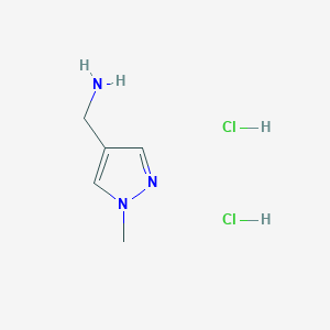 (1-methylpyrazol-4-yl)methanamine;dihydrochloride CAS 1185299-72-2