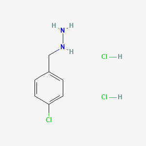 (4-chlorophenyl)methylhydrazine;dihydrochloride CAS 1185303-65-4