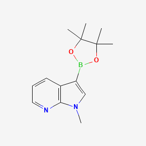 1-methyl-3-(4,4,5,5-tetramethyl-1,3,2-dioxaborolan-2-yl)pyrrolo[2,3-b]pyridine CAS 1185427-32-0