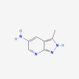 3-methyl-2H-pyrazolo[3,4-b]pyridin-5-amine CAS 1186608-73-0