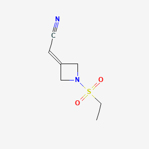 2-(1-ethylsulfonylazetidin-3-ylidene)acetonitrile CAS 1187595-85-2