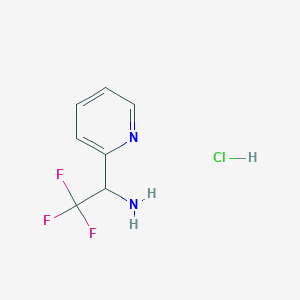 2,2,2-trifluoro-1-pyridin-2-ylethanamine;hydrochloride CAS 1187929-38-9
