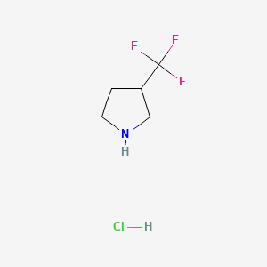 3-(trifluoromethyl)pyrrolidine;hydrochloride CAS 1189485-03-7