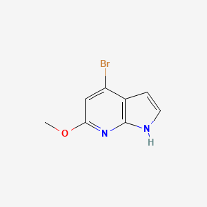 4-bromo-6-methoxy-1H-pyrrolo[2,3-b]pyridine CAS 1190310-00-9