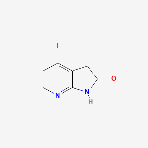 4-iodo-1,3-dihydropyrrolo[2,3-b]pyridin-2-one CAS 1190321-89-1