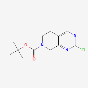tert-butyl 2-chloro-6,8-dihydro-5H-pyrido[3,4-d]pyrimidine-7-carboxylate CAS 1196156-15-6