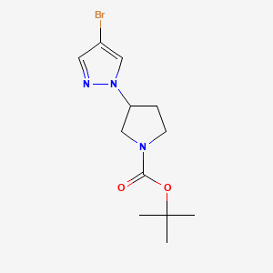 tert-butyl 3-(4-bromopyrazol-1-yl)pyrrolidine-1-carboxylate CAS 1201657-89-7