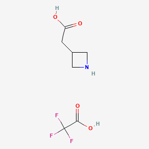 2-(azetidin-3-yl)acetic acid;2,2,2-trifluoroacetic acid CAS 1202076-02-5