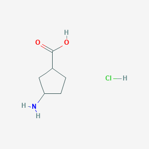 3-aminocyclopentane-1-carboxylic acid;hydrochloride CAS 1203306-05-1