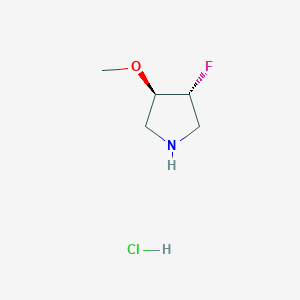 (3R,4R)-3-fluoro-4-methoxypyrrolidine;hydrochloride CAS 1203566-98-6
