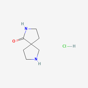 2,7-diazaspiro[4.4]nonan-1-one;hydrochloride CAS 1203682-17-0